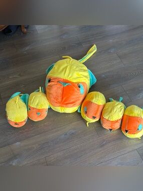 Plush Bird Family Set - Yellow & Orange Soft Toys